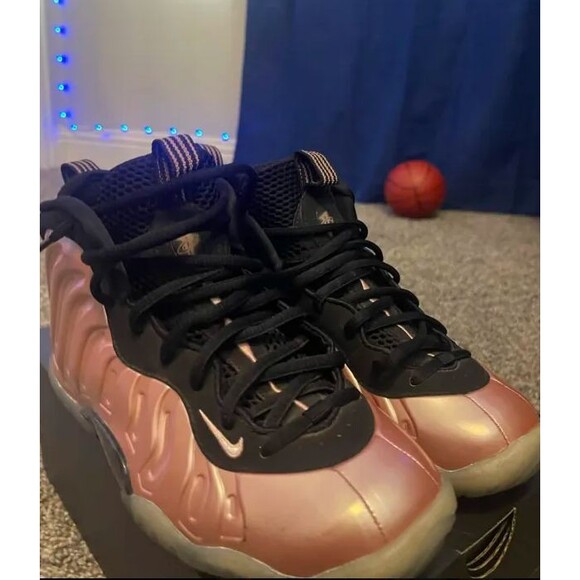 nike foamposite size 4 copper barley worn og shoe nice and comfortable main image 4